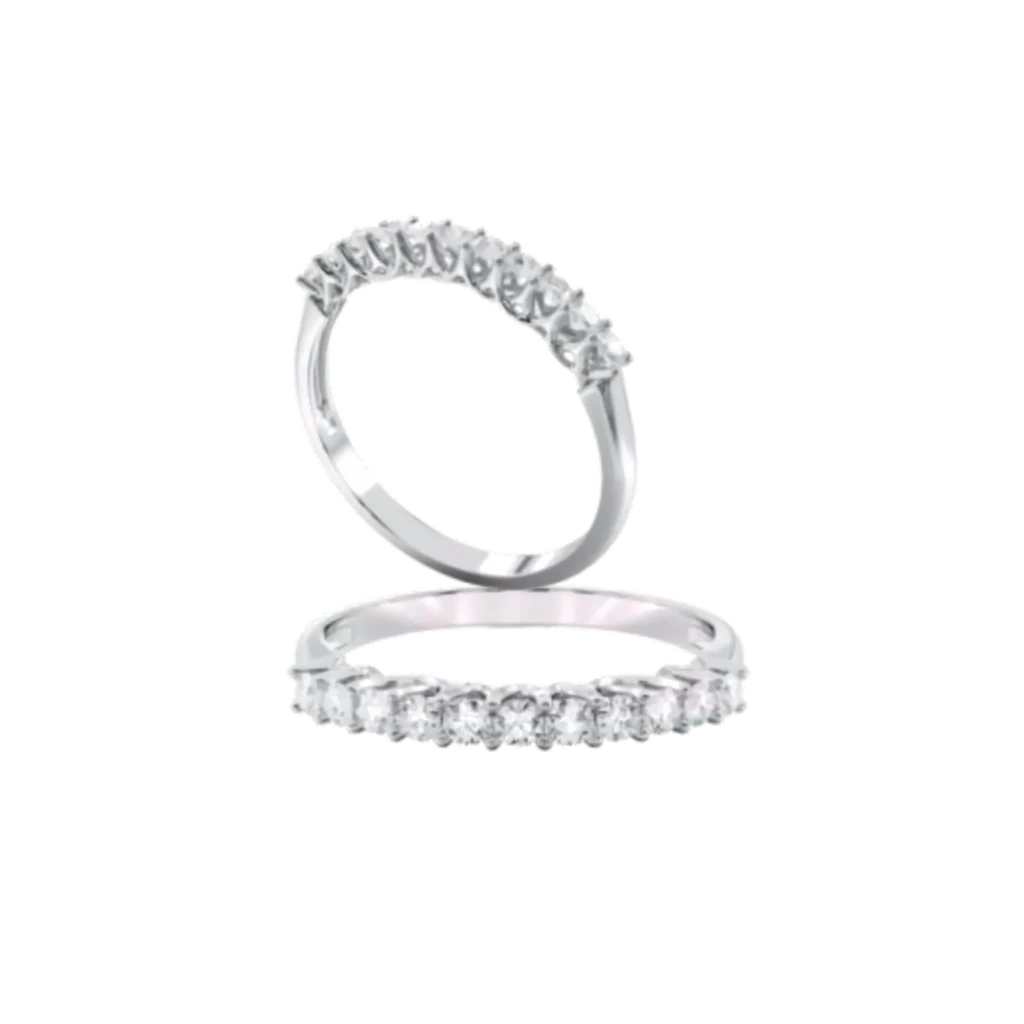 Half Eternity 11 Silver | Olga Jewellery